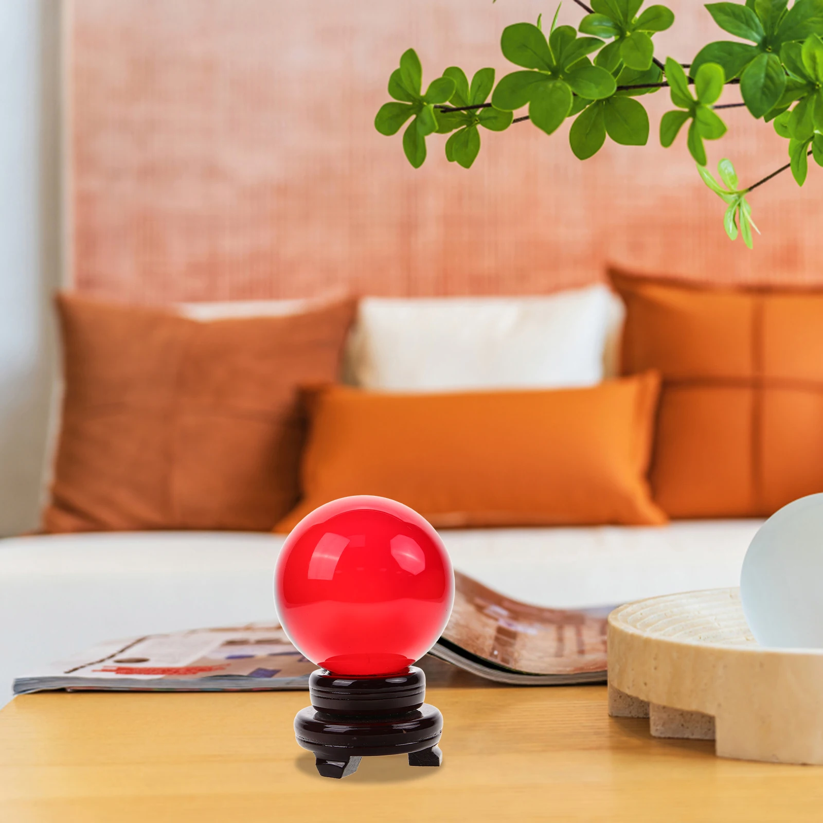 

Bead 10cm Ball with Stand for Sphere With Stand Home Decor Living Room Bedroom Decorative Glass Ball Glass Sphere