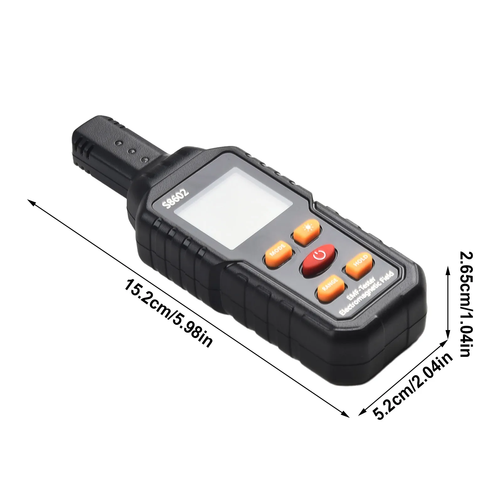 Campo di misurazione del campo magnetico Tester elettromagnetico Dosimetro Microcontrollore Chip Display digitale LCD Tempo di campionamento