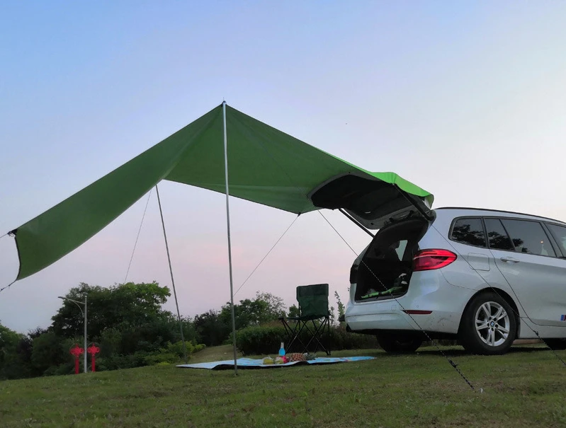 Rear trunk, side tent, side tent, car travel, camping, sunshade, car roof, side tent