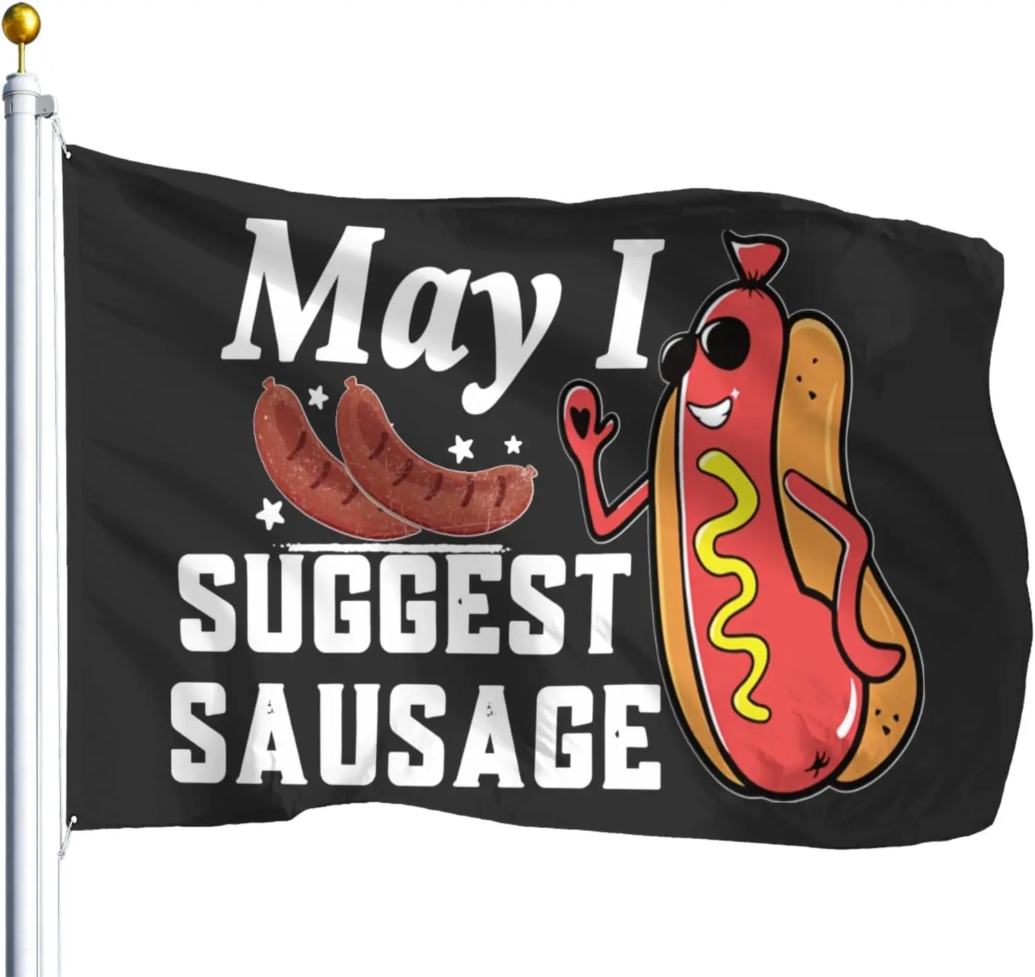 Flagicts 100% Polyester May I Suggest The Sausage Flags