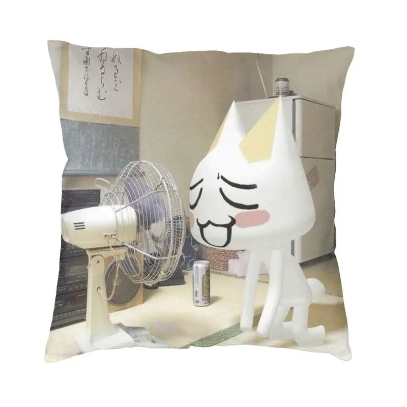 Cartoon Anime Games Toro Inoue Cat Cushion Cover Soft Luxury Pillows Case Decoration Salon