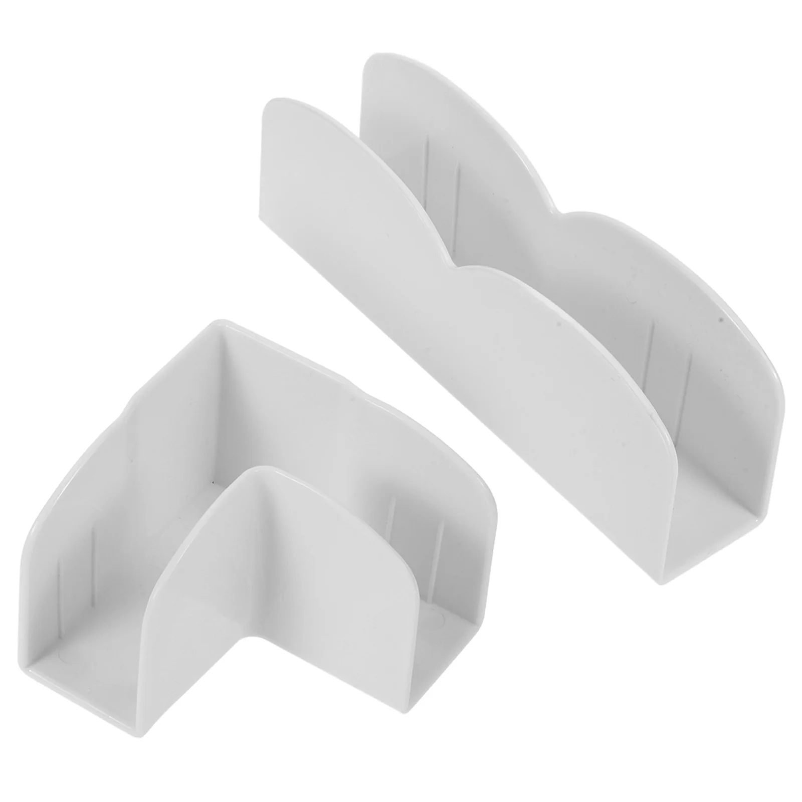 Supporto per stabilizzatore in plastica con base per box da 2 pezzi Fissatore antiscivolo solido per accessori per box da pavimento Supporto per recinzione