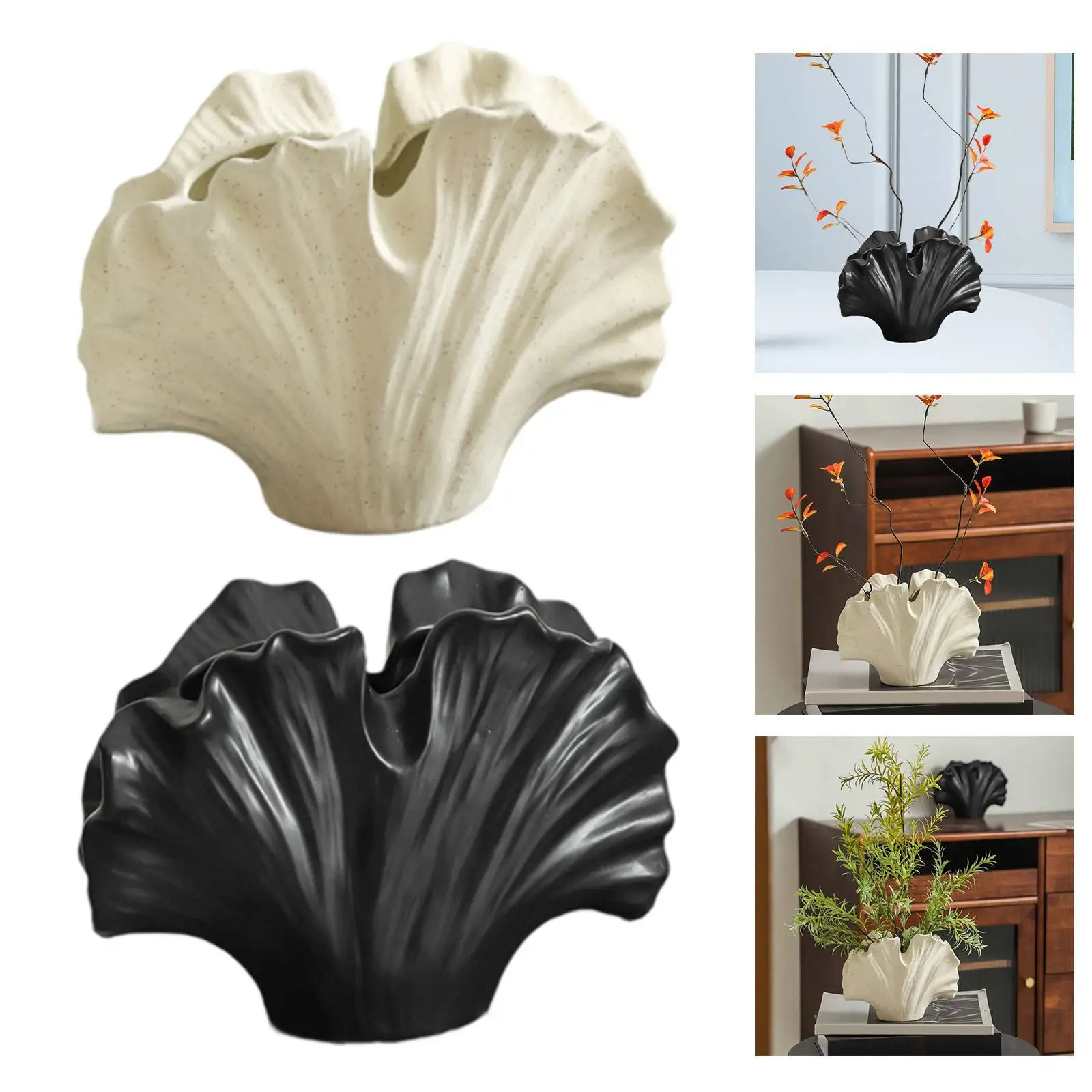 

Ceramic Flower Vase Table Centerpiece Gift Flowerpot for Kitchen Mantel Home