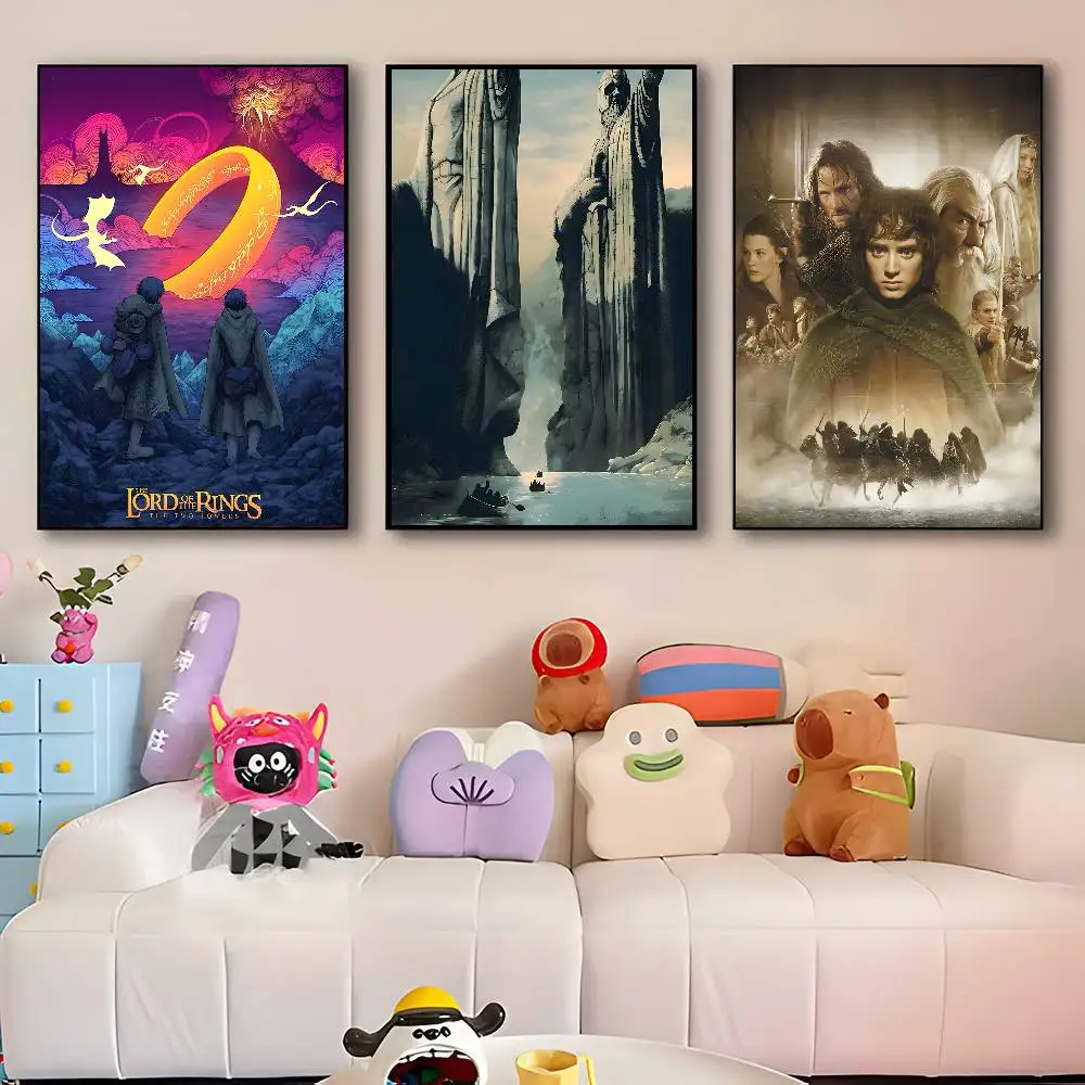 Cartoon Movie T-The L-Lord Of The R-Rings Manga Posters HD Print Vintage Wall Art Decor for Home Study Room