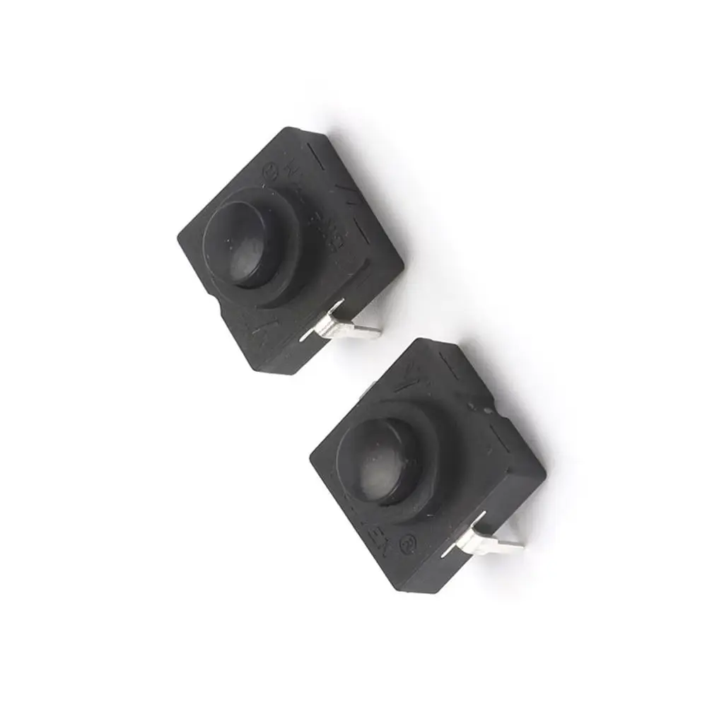 

10PCS 12*12*9.4mm Ultra Thin Flashlight Button Switch 1A 30V CB1212-112D 2Pin Middle of the Feet Diagonal Self-locking Switch