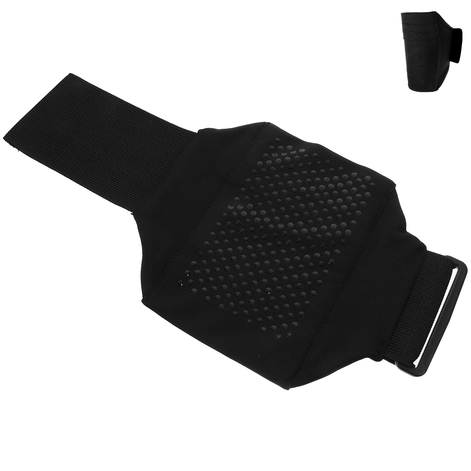 

Leg Bag Gray Adjustable 5 7 5 Inch Sports Running Pouch Slip Glue Elastic Band Durable Outdoor Wallet