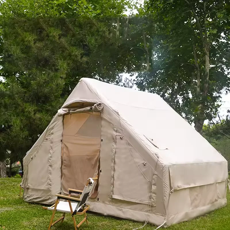 

Портативная надувная палатка для вечеринок на все сезоны, двухслойная, экологичная, из ПВХ и ткани Оксфорд, с алюминиевыми стойками, для кемпинга на открытом воздухе