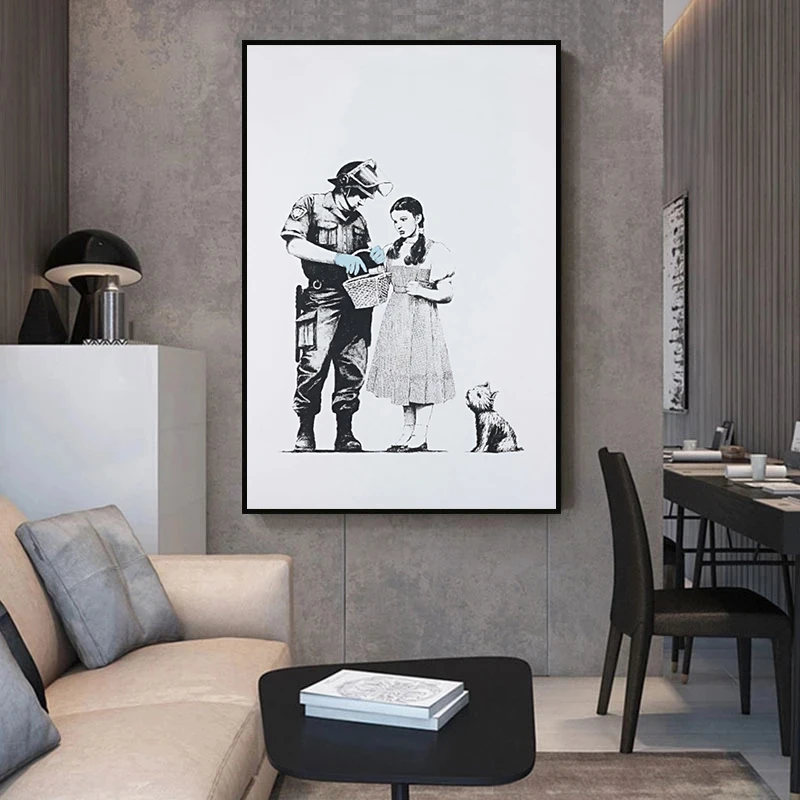 Banksy Street Art Newest Posters and Prints Vintage Canvas Painting Modern Wall Art Living Room Decoration Home Decor Cuadros