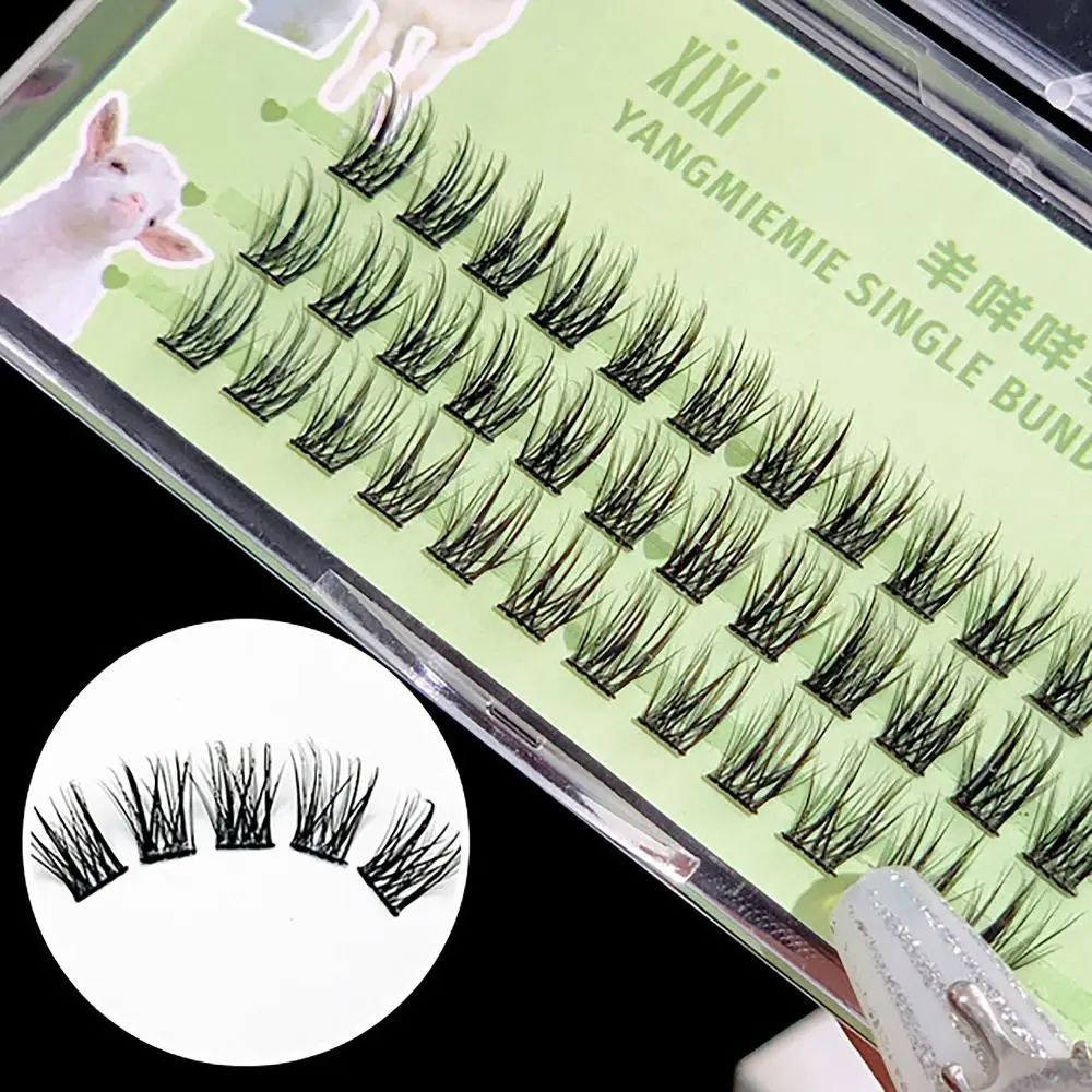 New DIY Eyelashes Clusters Lazy False Eyelash Self Grafting Novice Makeup Tool Segmented Lashes V Shape Extensions Lashes