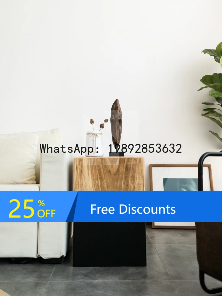 XL Nordic Solid Wood Side Table Modern Simple Living Room Home Corner Table Japanese Style Homestay Coffee Table