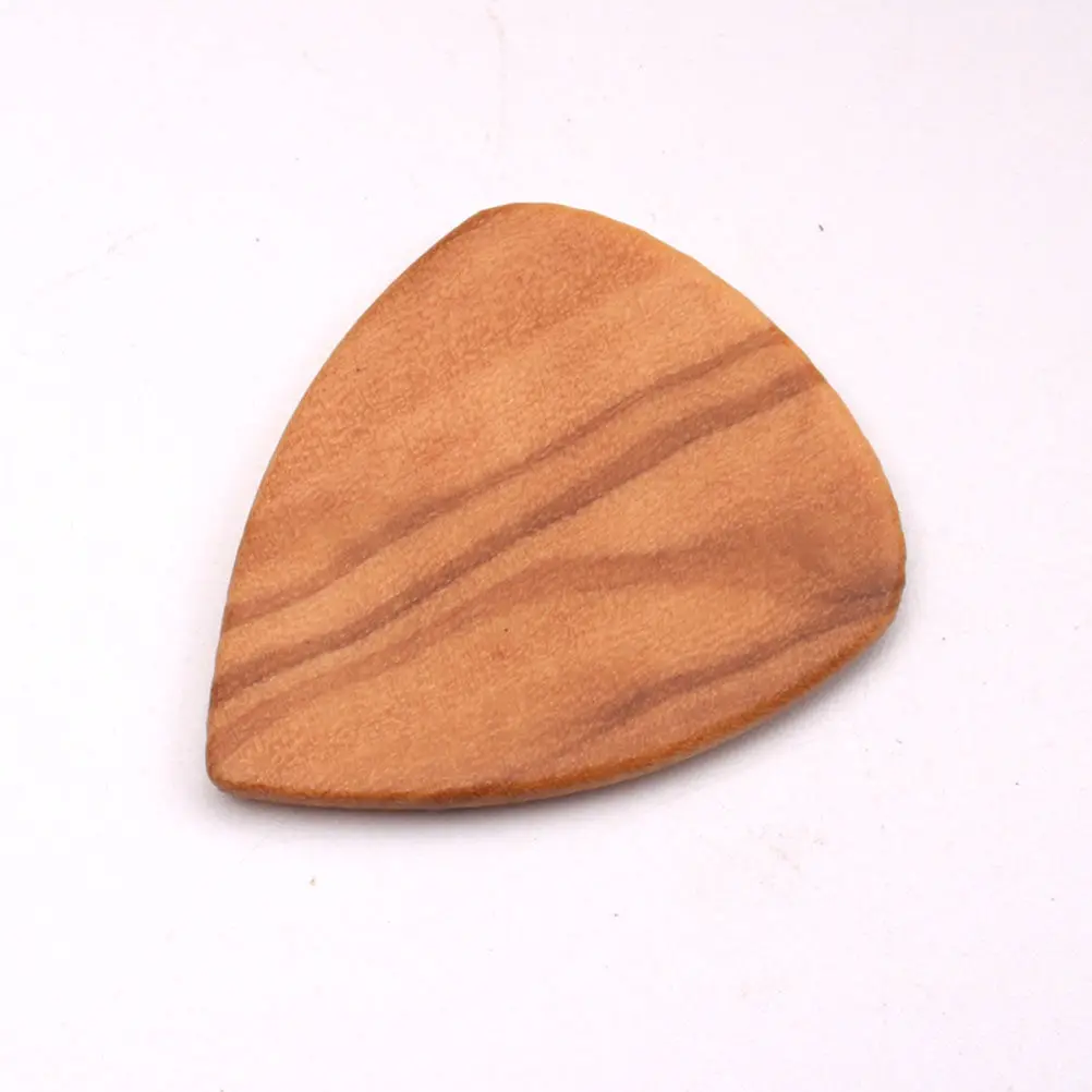 

4pcs Olive Wood Guitar Picks Durable Wooden Plectrums For Folk Electric Stringed Instruments Replacement Practical Accessories
