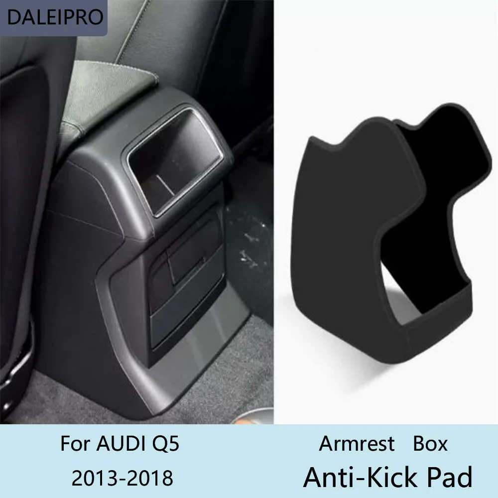 

Car Rear Armrest Box Anti-Kick Pad For AUDI Q5 2013 2014-2018 2020 2021-2023 Microfiber Leather Protective Cover Accessories