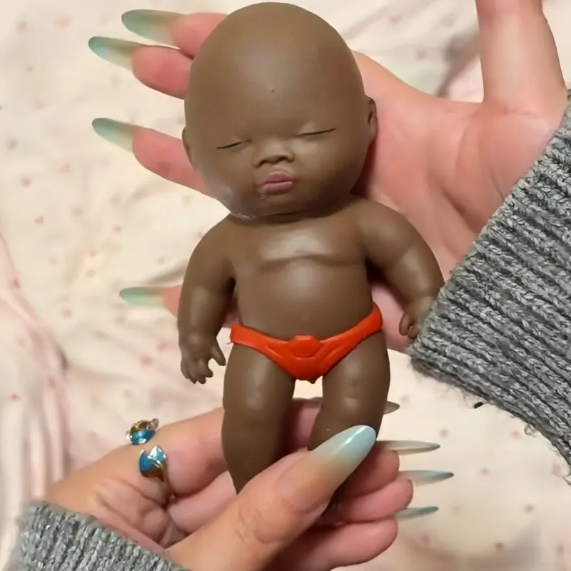 

Natasha Baby Creative Stress Relief Tool TPR Little Doll in The Palm of The Hand Slow Rebound Doll Unzip and Squeeze for Fun