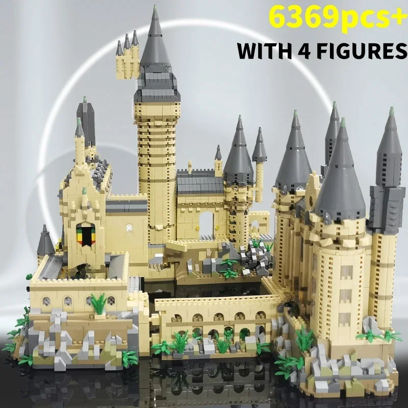 6369pcs Magic Medieval Castle Building Blocks Technical Bricks Harry Potter Toys 3.5mm Micro Blocks Birthday Gifts for Kid