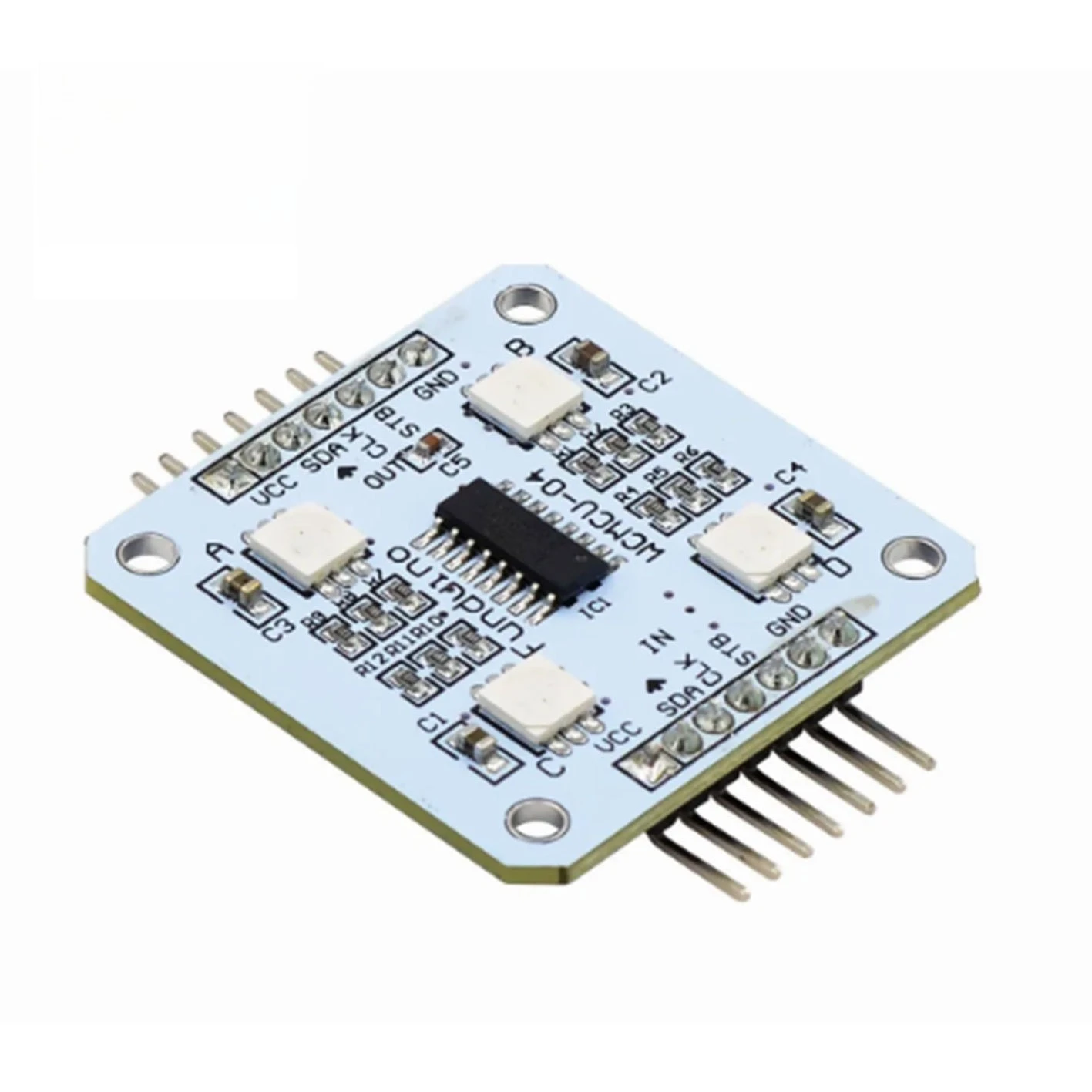 74HC595 RGB LED Display Module White 4 LEDs 5V for Arduino and Microcontrollers