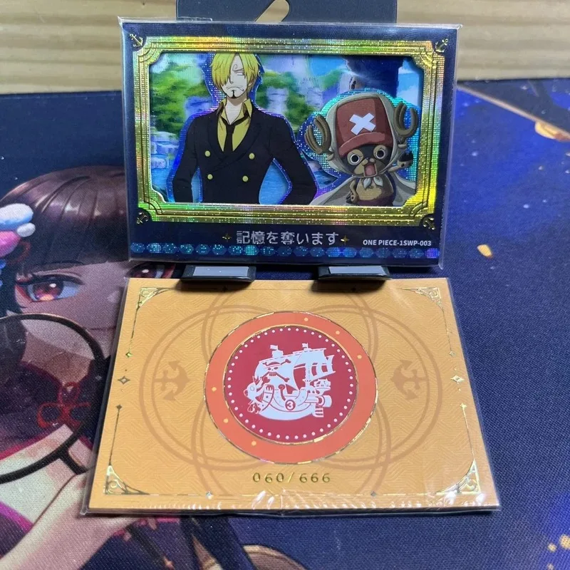 원피스 SWP DIY Shanks Hancook Ace Saab Vivi DIY Luffy Sanji 컬렉션 카드 크리스마스 생일 선물 어린이 장난감