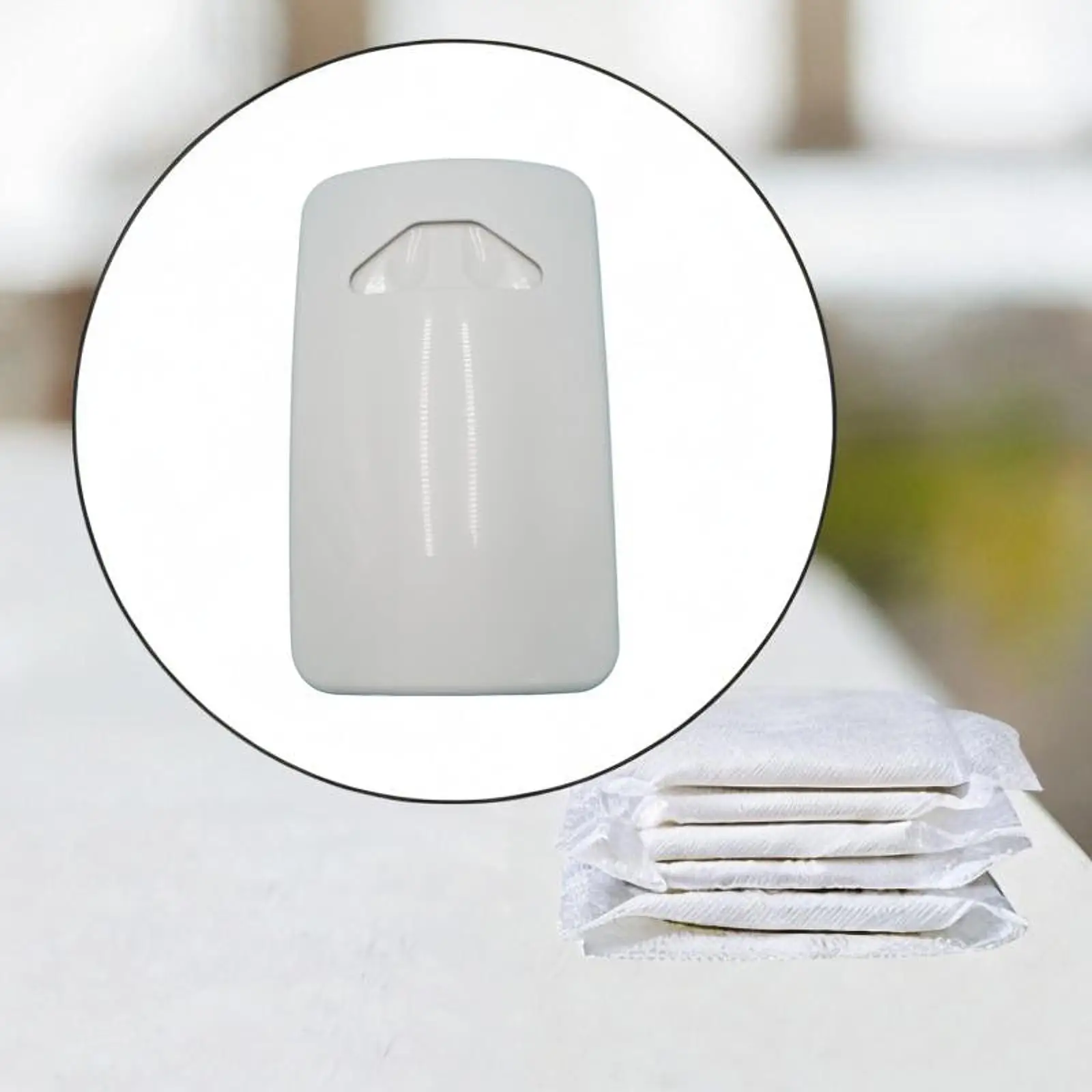 

Feminine Hygiene Disposal Bag Dispenser for Toilet Public Facilities Hotel