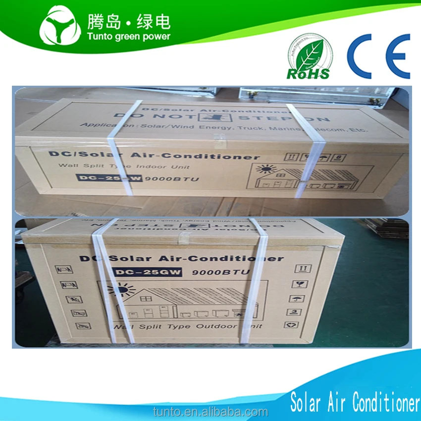 Китай Производитель 12000 БТЕ 100% Солнечный кондиционер Solar Split Кондиционер 24 часа/день