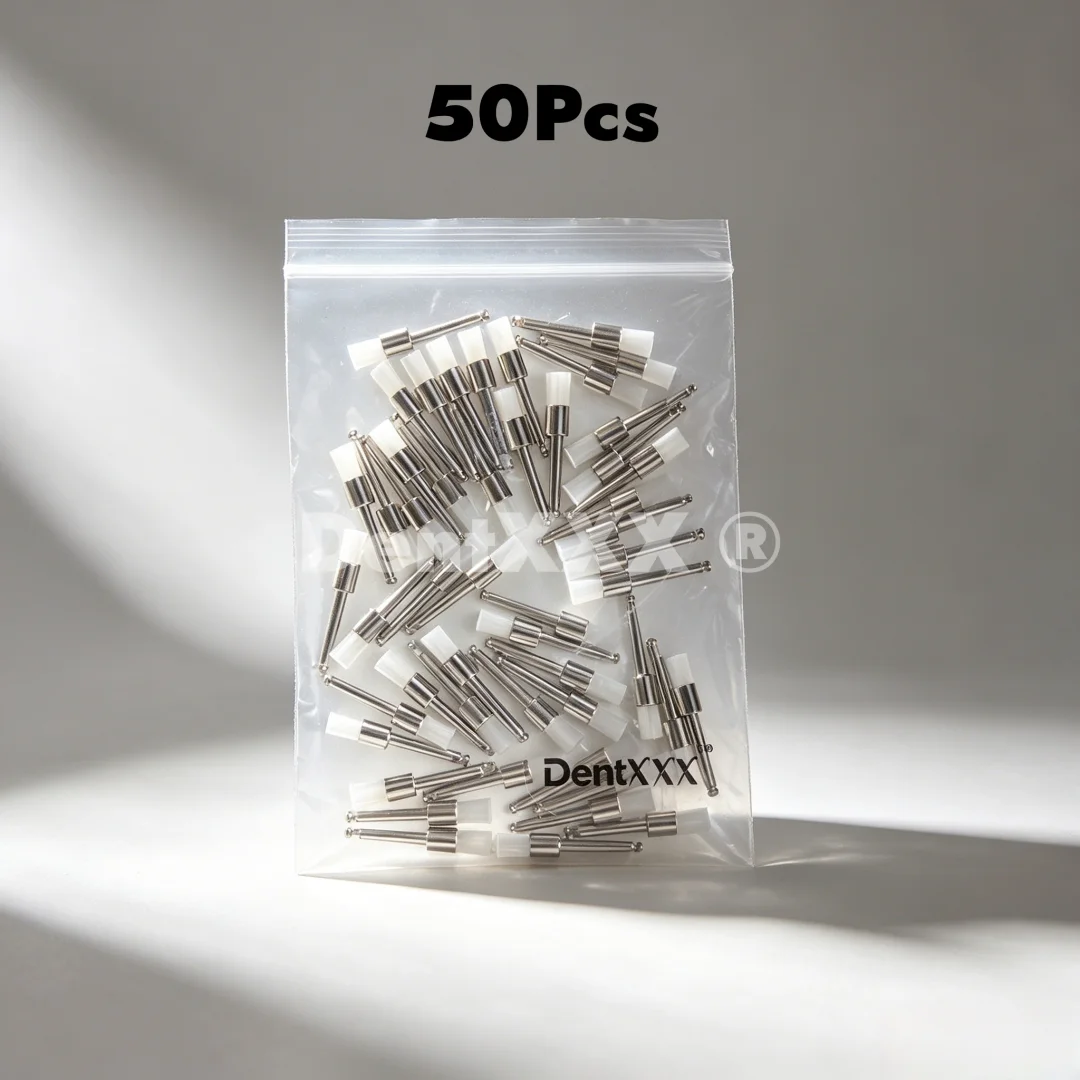 50 Stück/Packung Nylon-Polierbürsten, bunt/weiß, flach, Ra/Latch für Oberflächenpolitur auf Nagelkunst, Industrieteilen – Detail 4