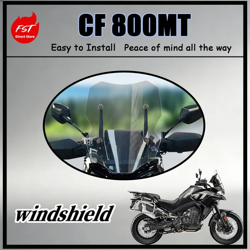 

FOR CF 800MT Front Windshield Modified Dedicated Reinforced Thickened Anti-Breakage Durable Ultra-High Light Transmission
