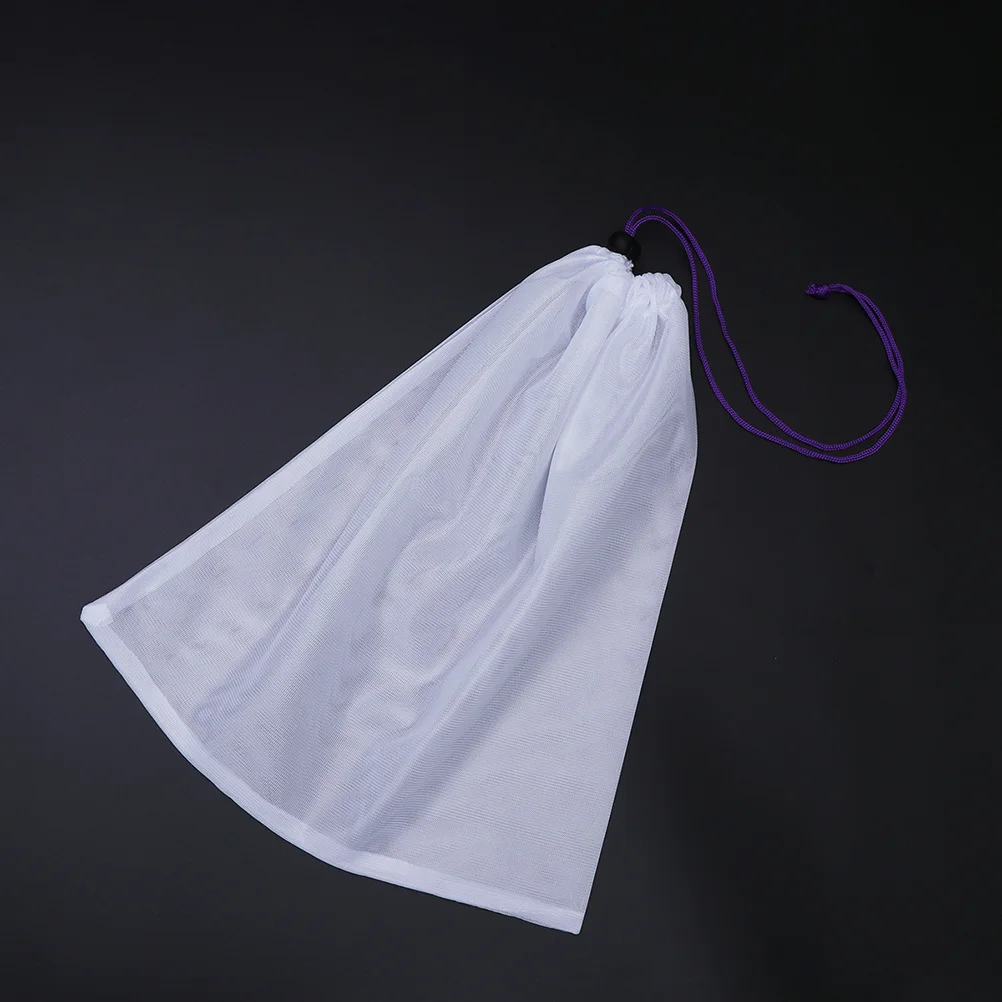 

8Pcs Fine Mesh Bags Polyester Fibre Drawstring Closure Fruit Vegetable Washing Storage Multipurpose Grocery Mesh Bags