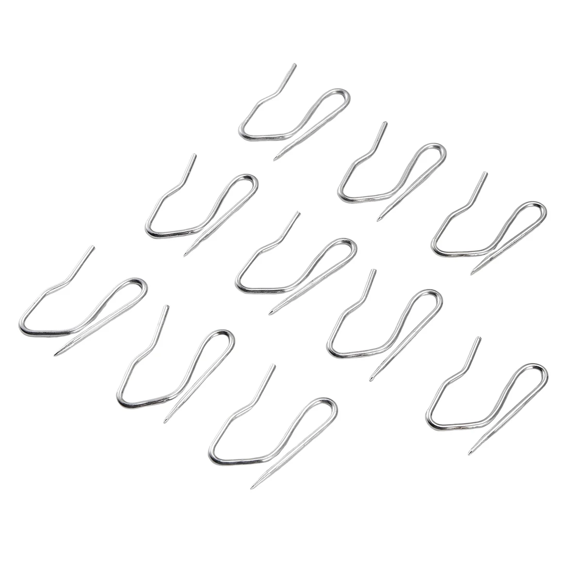 RUAI 10 шт. крючки для драпировки для штор - серебристый
