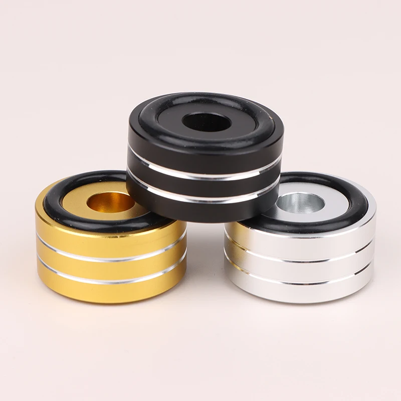 Altavoz Hifi SP4010 de 40x20mm, almohadilla de aislamiento de aluminio para pies, uso para tocadiscos DAC, altavoces de Audio estéreo, amplificador, almohadilla para pies, 1 ud.