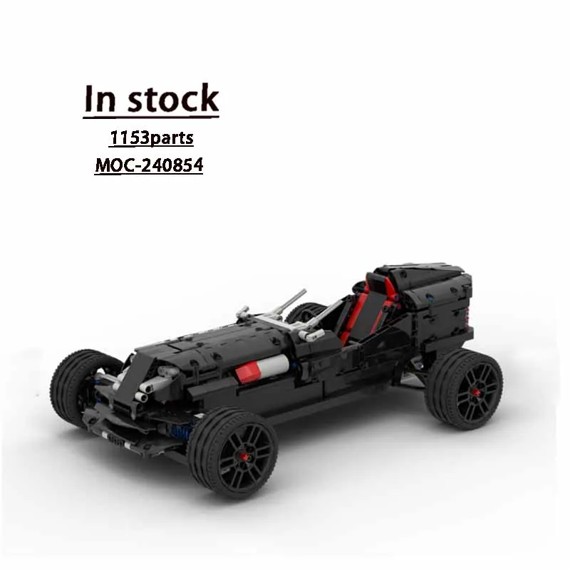 Hot MOC-240854 New Super Sports Racing Car Building Block Model 1153Parts MOC Creative Toy for Boys Kids Christmas Birthday Gift
