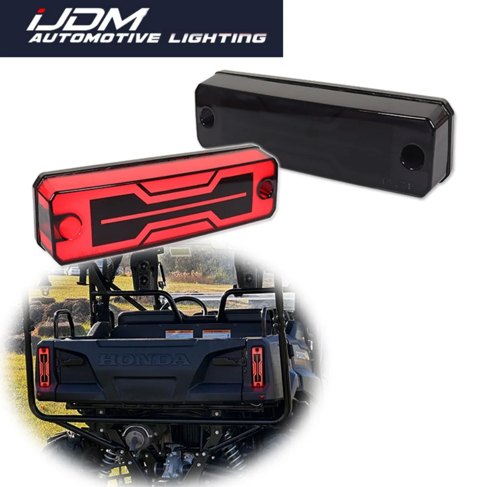 

For Honda Pioneer 700 2014-2024 & Pioneer 1000 2016-2024 Red LED Taillights Brake Lights Rear Running Lights Stop Light Assembly