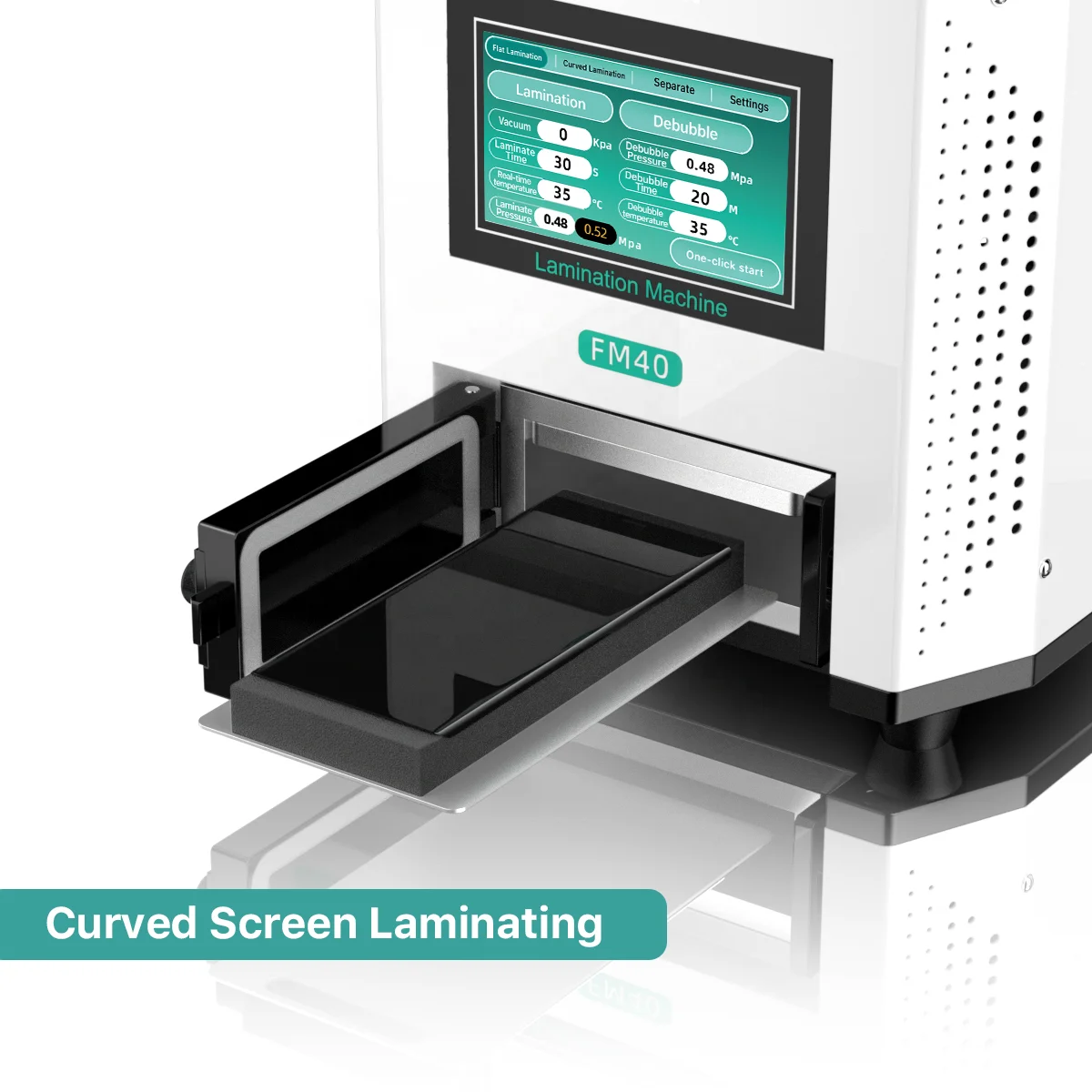 

Refox FM40 5 in 1 Multi-function Desktop Laminating Machine for Cell Phone Tablet Curved Screen Repair Refurbish Remover Tool