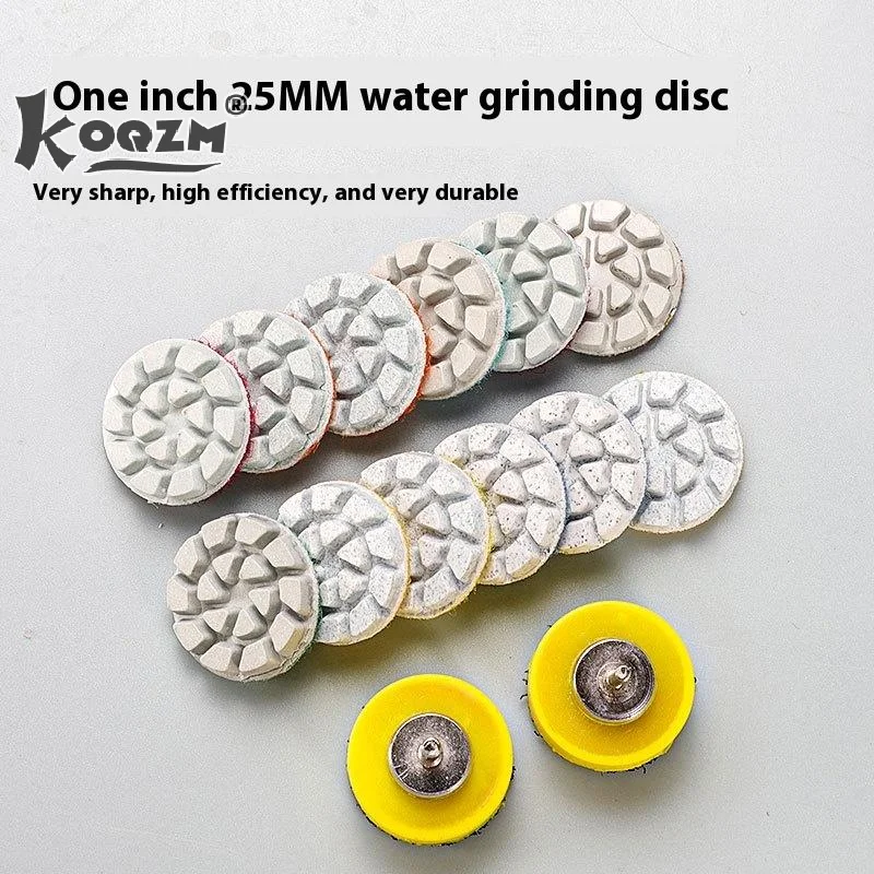 

25MM Mini Diamond Polishing Pads Marble Granite Grinding Wheel Fine Polishing Self-adhesive Flexible Resin Sanding Disc