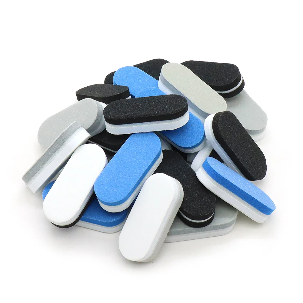 20/50/100pcs Mini Sponge Nail File Buffer Block Double-Sided Sanding Professional Pedicure Manicure Tools Mix Color Nail Files