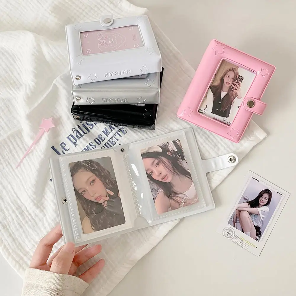 3 Inch 40 Slots Photo Album Collector Book Star Photocard Holder Card Holder Korean Album Cards Binder Hollow Clear Card Holder