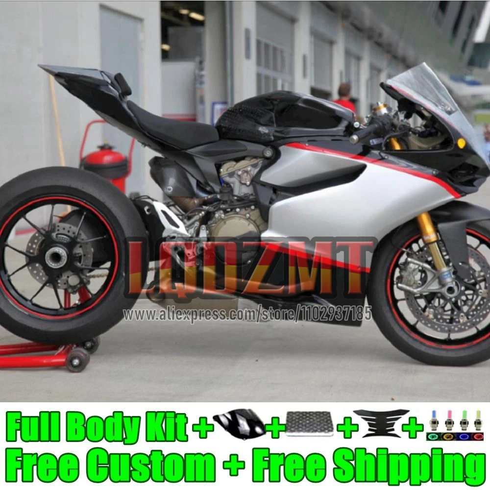 Black Silvery Injection For DUCATI Panigale 1199S 899 1199 S R 2012 2013 2014 2015 2016 25No.0 899S 1199R 12 13 14 15 16 Fairing