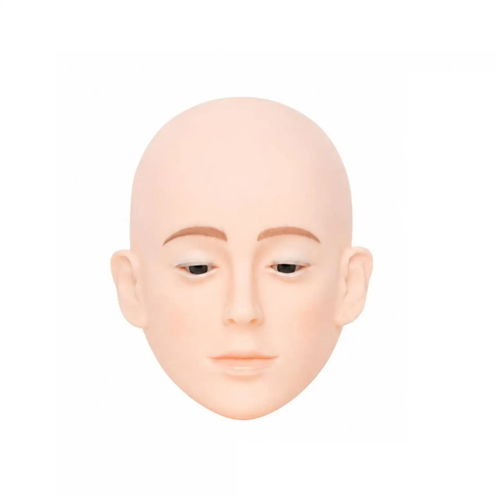 Soft Resin Eyelash Practice Mannequin Head for Lash Extension Making Tools Student Learning Aesthetic Kit