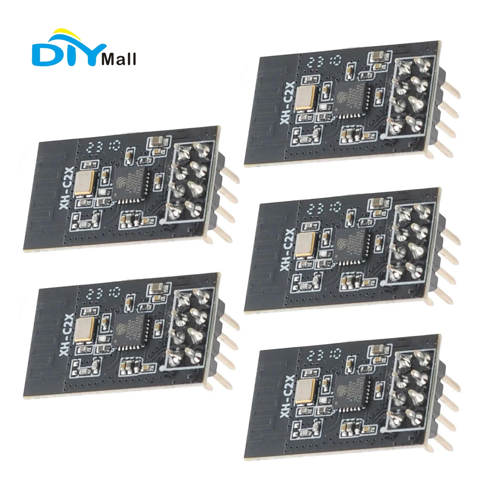 DIYmall 5PCS XH-C2X ESP8684H4 WiFi Blue-tooth Module 4MB Flash Compatible with ESP-01S/ESP-01 Breakout Board