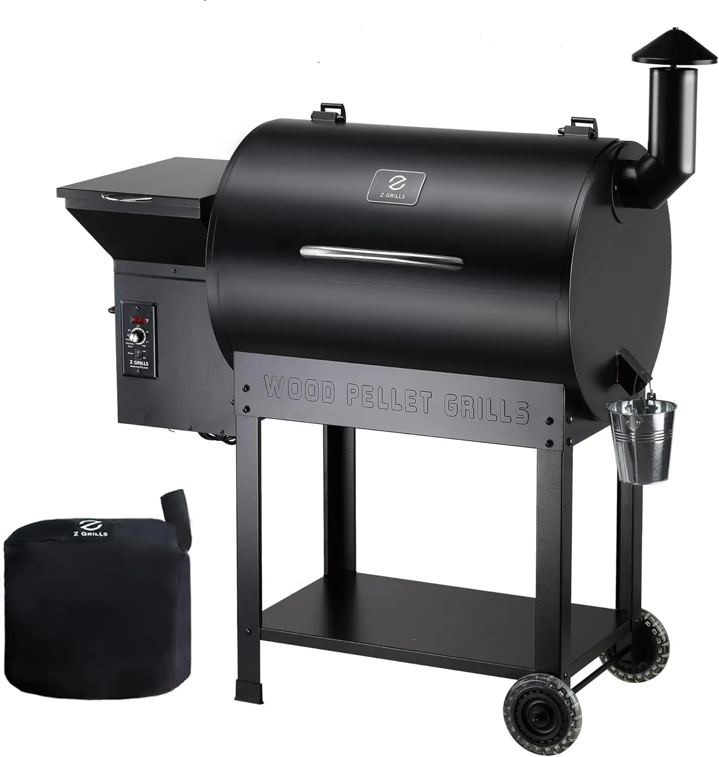 

Z GRILLS Pellet Smoker Grill with PID Control, Rain Cover, 700 sq. in Cooking Area for Outdoor BBQ, ZPG-7002B