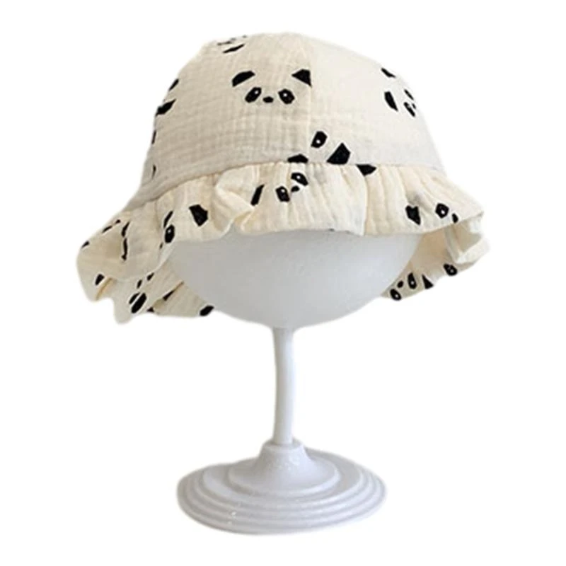 

J15U Basin Hat with Cartoon Pattern Sun Protections Hat for Boy Girl Child 5-15 Month