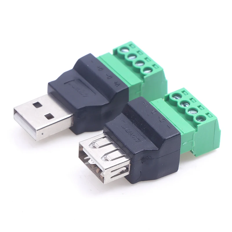 Hot Sale 1Pc USB Solderless Plug USB Male female Mobile phone Keyboard Mouse Connector USB Plug