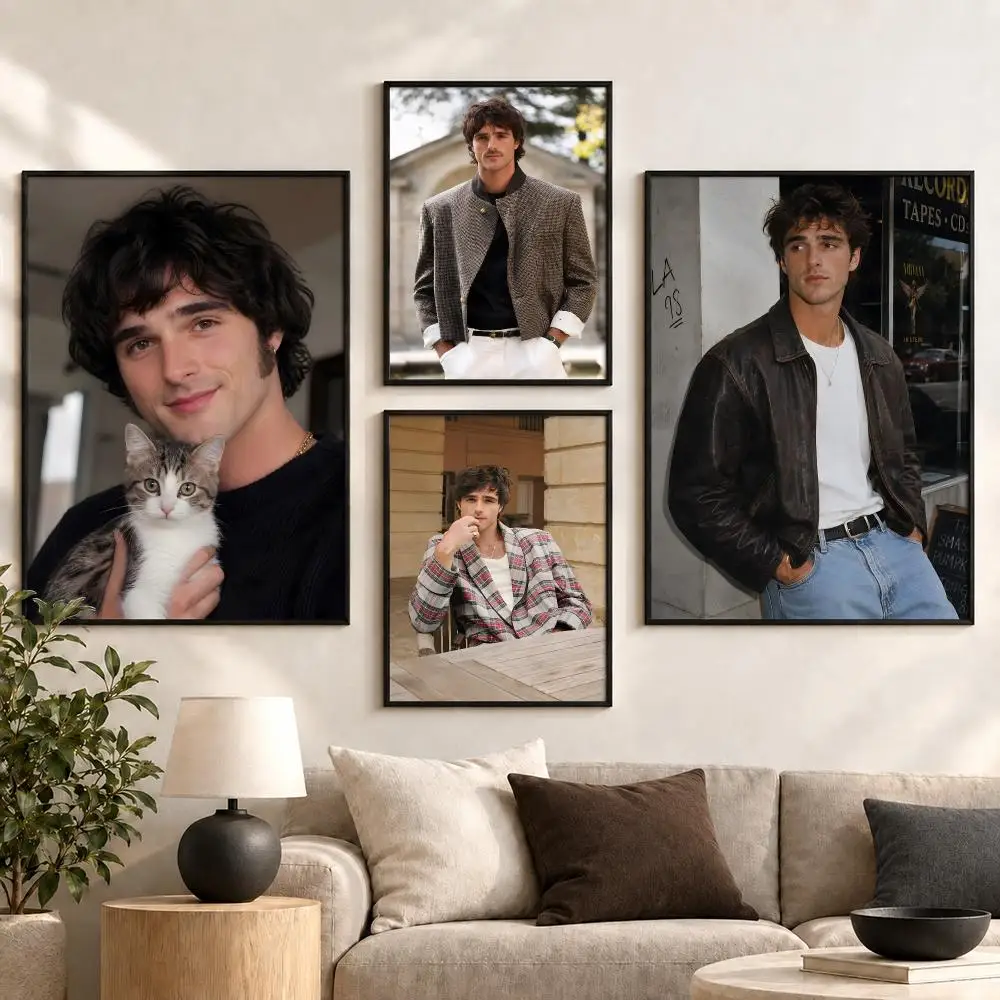 Jacob Elordi Actor Film Star Cinematic Retro 90s Style Poster Aesthetic Art Print for Bedroom & Living Room Decor, Unframed