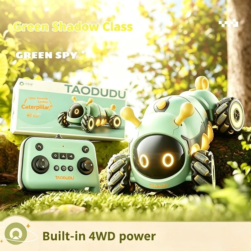 Electric Bug‑Shape Remote Control Toy Car With Simulated Insect Sound Effect Outdoor Interactive Playing Game Kids Birthday Gift