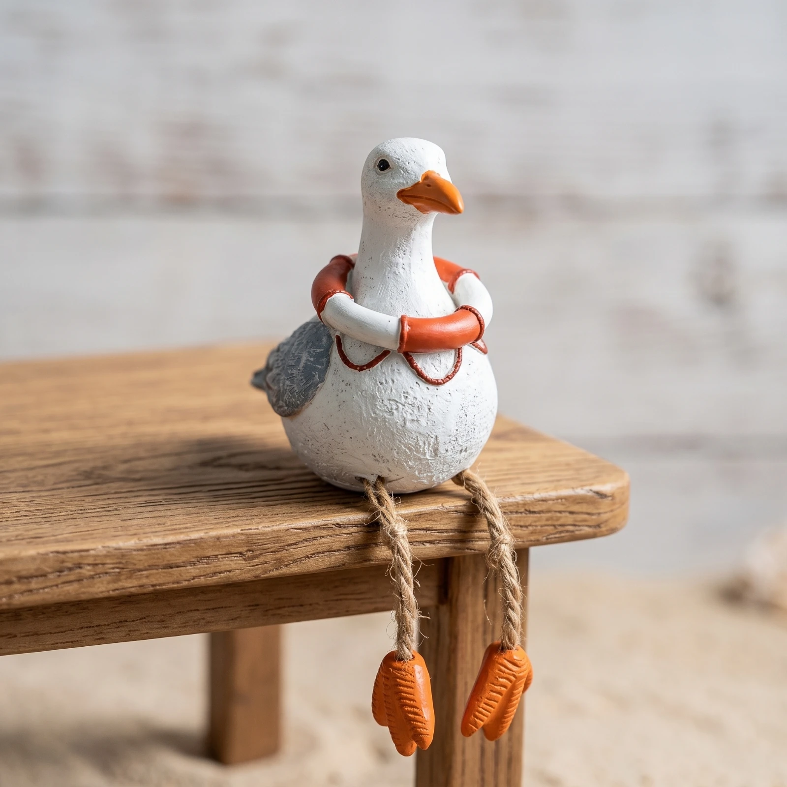 Seagull Figurine Nautical Sea Bird Figurine Bird Ornament Attractive Decor Lifelike for Shelf, Desk