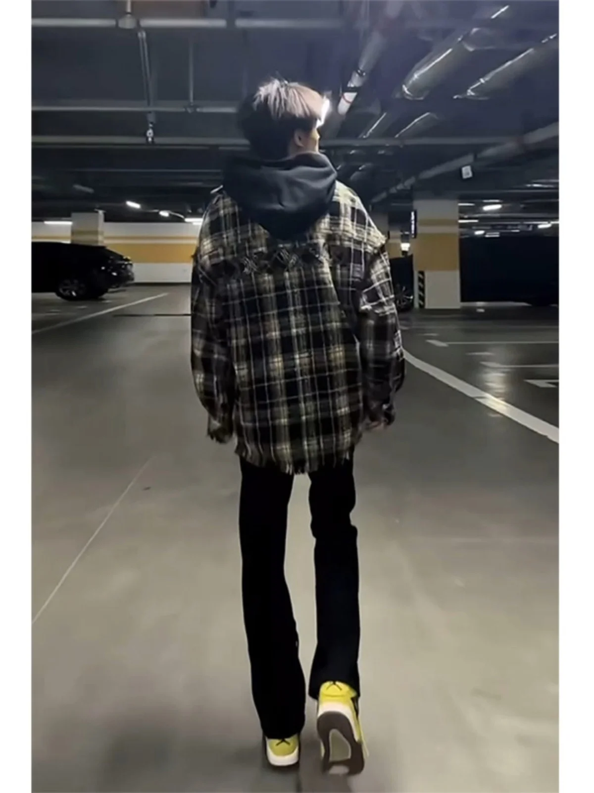 

Soft Bla Straight Leg Jeans Men's Extended Length Slim Fit American High Street Wide Legging Thin Version Pants