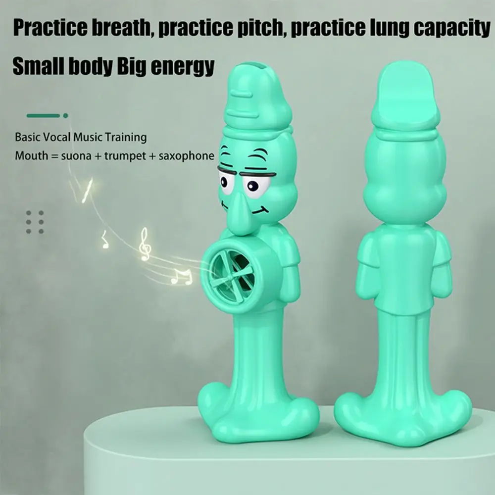 Flûte Kazoo en forme de poulpe réutilisable avec lanière, sifflet Musical, jouet léger, Instruments de musique portables, cadeau pour garçons et filles