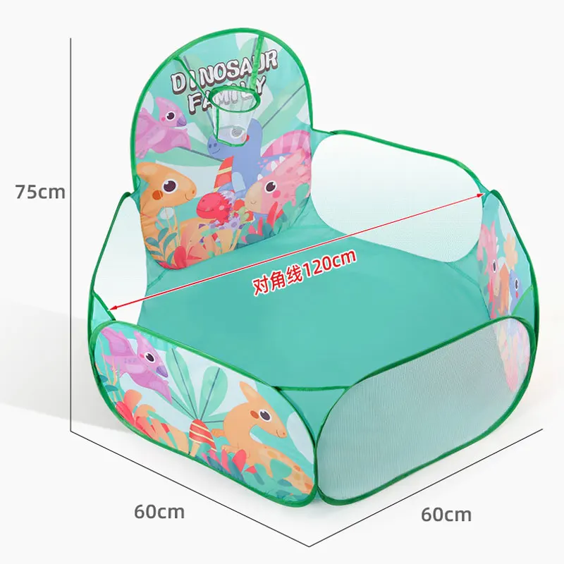 Tenda portátil com piscina de bolas de desenhos animados para crianças, casa de brincar interior, teepee para bebê, tenda tipi, brinquedos para crianças