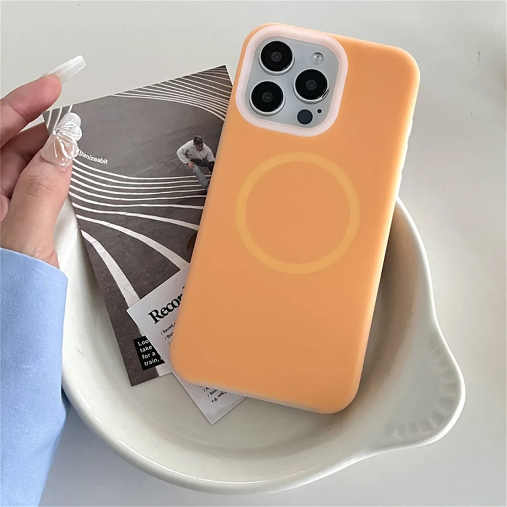 Luxury Jelly Liquid Silicone Magnetic For Magsafe Case For iPhone 17 Air 11 14 13 12 15 17 Pro Max 16Plus Shockproof Matte Cover