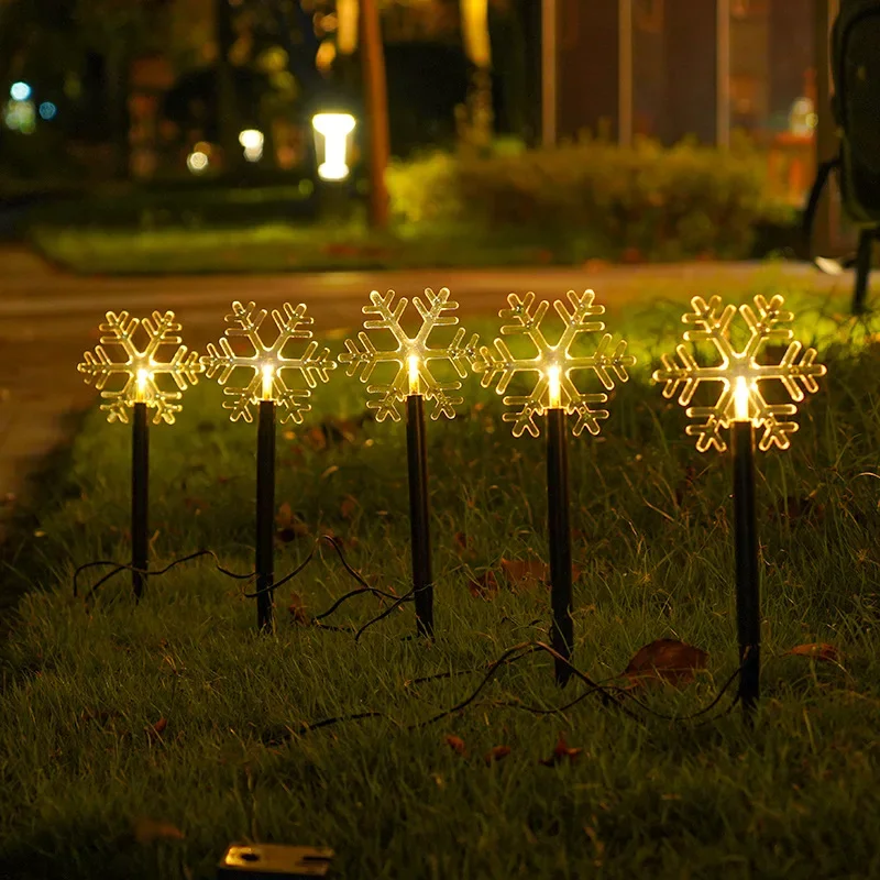 Candy Cane Lights para Decorações de Natal, Xmas Tree Ornament, Outdoor Quintal Decoração impermeável e durável, 5PCs