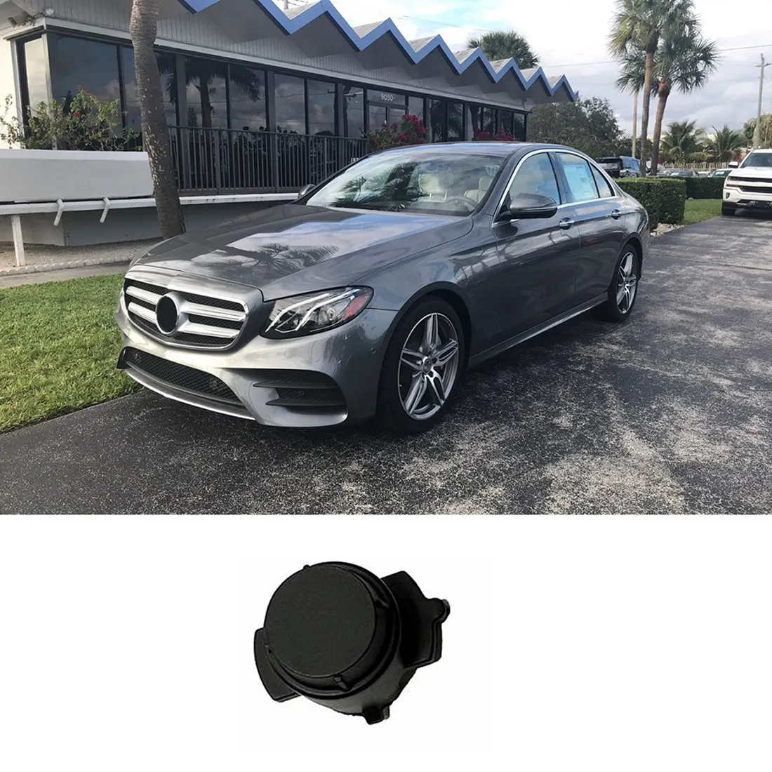 2058840074เซ็นเซอร์จอดรถเปล่าสำหรับ Benz W166 W221 W204 W212กันชนหน้า W252แผ่นปิดตาไฟฟ้า