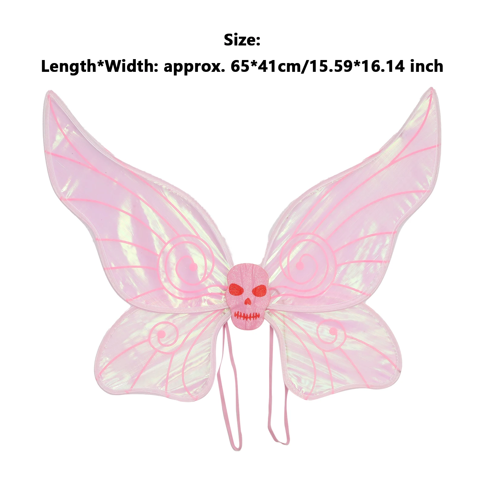 Halloween Butterfly Fairy Wings Costume adulti Sparkle Princess Angel Wing Skull Design abbellimento per feste Festive puntelli