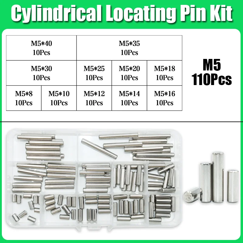 304 zylindrischer Edelstahls tift m1 m 1,5 m 1, 5 m3 m4 m5 m6 m8 Position ierungs dübels atz Feste Sicherungs stifte Wellen befestigung Metall Voll stange – Detail 8